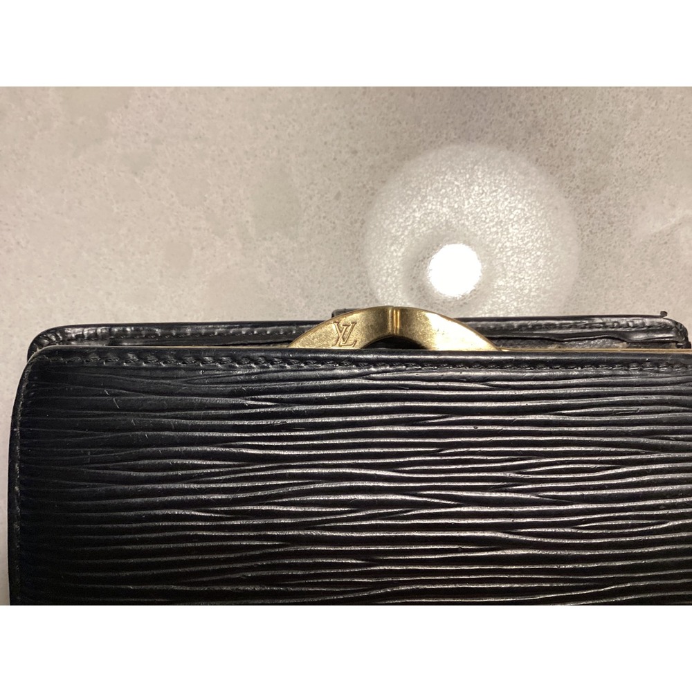 Louis Vuitton Epi Leather Bifold Wallet Coin Purse Black - Picture 6 of 16